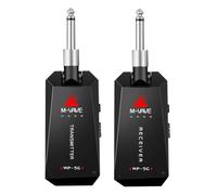 FUNFANG Accesorios de amplificador de guitarra bajo M-VAVE WP-5G inalámbrico 5.8G Sistema de guitarra transmisor de audio recargable y receptor ISM banda para bajos eléctricos, accesorios de