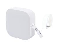 FUNFANG Impresora de etiquetas, Q30 máquina de etiquetado mini impresora térmica de bolsillo todo en uno BT Connect etiqueta adhesiva DIY fecha diario estudio etiqueta etiquetadora con 1 rollo de