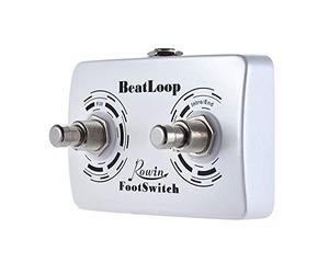 FUNFANG Pedal de pedal para BEAT LOOP, pedal de doble efecto, plateado, bucle, conector de 6,35 mm, 19867f07-170f-4395-866f-f06469bef0ff