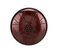 FUNFANG Tambor de lengua de acero de 5 pulgadas, 8 notas, tambor de lengua de acero de 8 tonos, instrumentos musicales, tambores de mano con baquetas, tambor de lengua de acero de 5 pulgadas, tambor