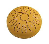 FUNFANG Tambor Pan Drum Mallet 6-Inch Steel Tongue Drum 11 Notes Handpan Drum C Key with Drum Mallet Finger Picks Percussion Musical Instruments for Meditation Yoga