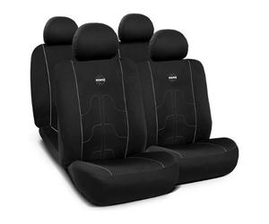 Funfas de asiento Momo juego completo para coche negra y gris