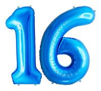 FUNFEST Globos 16 o 61 Años Azul Gigantes 100cm