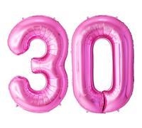 FUNFEST Palloncini 30° Compleanno Rosa Giganti 100cm