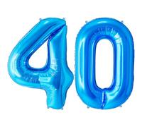 FUNFEST Palloncini 40° Compleanno Blu Giganti 100cm