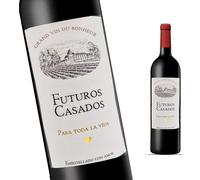 FunFest - Set de 4 Etiquetas para Botella de Vino Boda - "Futuros Novios" (Texto en Español)