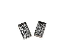 Funfob 2 piezas de repuesto para pastillas de guitarra humbucker de 12 agujeros, accesorios para piezas de guitarra eléctrica LP, color negro, 70 x 38 x 16 mm