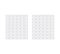 Funfob 96 Piezas del Tambor Amortiguadores de Gel Almohadillas de Silicona Suave Silenciadores Tambor Tambor Tambor Amortiguador Mute Pads de Amortiguación Gel Pad (Transparente)