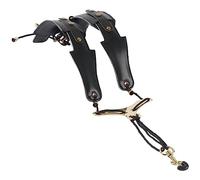 Funfob Correa para el Cuello del Hombro del SaxofóN SaxofóN Ajustable Mochila Negra Accesorios para Instrumentos Musicales