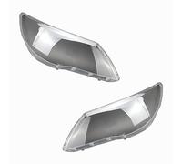 FUNFOB Cubiertas Faros 1 Par Cubiertas Faros Coche Pantalla Transparente Lente Carcasa para VW para Tiguan 2009-2012 Delantero Faro Delantero Shell