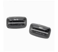 FUNFOB Intermitente Lateral 2 Luces LED Dinámicas De Señal De Giro Lateral Intermitentes Secuenciales para Toyota para Landcruiser Serie 70 80 Y 100. Indicador Espejo(Crystal)