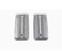 FUNFOB Intermitente Lateral Espejo Retrovisor Lateral De Coche Intermitente Dinámico Indicador Secuencial Luz LED Señal Giro para Peugeot para Boxer Indicador Espejo(Crystal)