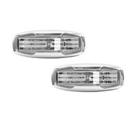FUNFOB Intermitente Lateral Luz LED Intermitente Para Guardabarros Delantero Coche Repetidor Lateral Para Ssangyong Para Kyron Para Rexton (2008-2011) Indicador Espejo(2pc)