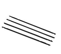 FUNFOB Sellos Puertas y Ventanas 4 Uds para Mazda 3 2004-2009 Delantero 87,8 Cm/Trasero 86,5 Cm Ventana Coche Burlete Cinturón Sellado Embellecedor Tiras De Sellado De Goma protección de Bordes