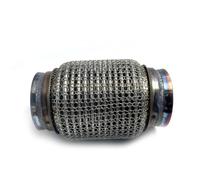 FUNFOB Tubo de Escape 38mm 45mm 51mm 55mm 60mm 63mm 70mm 76mm 89mm Tubo Flexible Escape Acero Inoxidable Fuelle Conector Junta Flexible De Soldadura Silenciador de Escape(70mmx250mm)