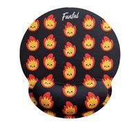 FUNFUL Alfombrilla Ratón Ergonómica con Reposamuñecas de FUEGOTE para Rebosar de Energía, Mousepad Lavable a Mano y Antideslizante con Almohadilla Ratón Gel, Regalos Niñas y Mujer