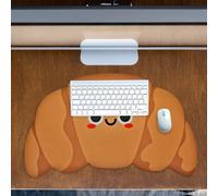 FUNFUL Alfombrilla Ratón XXL de CROISSANT para Alegrarte y Disfrutar la Vida, Alfombrilla Escritorio Gaming Lavable a Mano y Antideslizante, Mousepad Tapete Rato Escritorio XXL Divertido, Desk Mat