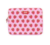 FUNFUL Funda Ordenador Portátil 14" Pulgadas de Fresa para Momentos Dulces y Divertidos - Maletín/Funda Portátil 14" Compatible con Macbook y Todos, Regalos para Niñas y Mujeres