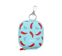FUNFUL Mini Estuche Original para Gadgets de Chili para Darle Picante a la Vida, Funda para Guardar Objetos como Auriculares, Cables etc (con Llavero y Mosquetón para Transportar)