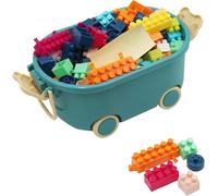 FUNFY 150-Pieces Building Block Set with Convenient Storage Box | Made of Food Grade Material | Multicolor | Endless Creative Possibilities and Easy Organization | Preschool Toys for Kids