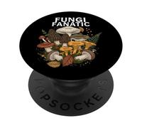 Fungi Fanatic Mushroom Foraging Mycology Design PopSockets PopGrip Adhesivo