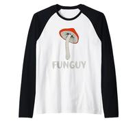 Fungi Fun Guy divertido amante de las setas Camiseta Manga Raglan