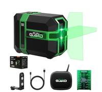 Funguard Nivel Láser Autonivelante, 50M Verde Módulo Láser Dual, 3 Modos Conmutables Horizontal/Vertical, Modo Pulso, Carga USB, IP54 para Obras de Construcción, Decoración del Hogar, DIY