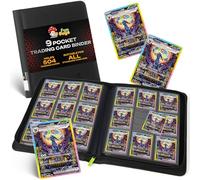 FunGuys Carpeta de tarjetas intercambiables, 9 bolsillos, carpeta de tarjetas deportivas de carga lateral 504, colección de tarjetas para tarjetas Yugioh, MTG, TCG