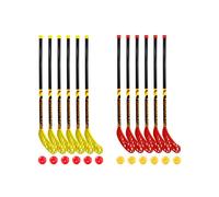 Funhockey Streethockey Juego de Palas , 12 Raqueta, 12 Bolas ,Nuevo