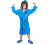 Funidelia | Bata de Superman para niño Superhéroes, DC Comics - Accesorios & merchandising - Regalos originales para Navidad, cumpleaños y otras celebraciones - Talla 3-4 años - Azul