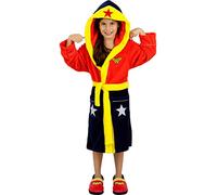 Funidelia | Bata de Wonder Woman para niña Superhéroes, DC Comics - Accesorios & merchandising - Regalos originales para Navidad, cumpleaños y otras celebraciones - Talla 3-4 años - Rojo