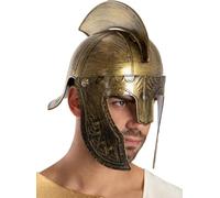 Funidelia | Casco de Espartano para Hombre y Mujer Roma, Gladiador, Centurión, Culturas & Tradiciones - Color: Marrón, Accesorio para Disfraz - Divertidos Disfraces y complementos