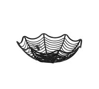 Funidelia | Cesto de telaraña Animales, Halloween, Terror - Decoración para fiestas de cumpleaños, fiestas de disfraces, Halloween y Carnaval - Negro