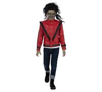 Funidelia Chaqueta Oficial de Michael Jackson Thriller para niño, Talla 10-12 años. Accesorios de disfraces para niños para fiestas, Carnaval y Halloween