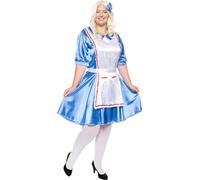 Funidelia | Disfraz de Alicia para mujer Alicia en el País de las maravillas - Disfraz para adultos y divertidos accesorios para Fiestas, Carnaval y Halloween - Talla XL - Azul