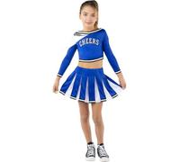 Funidelia | Disfraz de animadora USA para niña Cheerleader & Fútbol Americano - Disfraz para niños y divertidos accesorios para Fiestas, Carnaval y Halloween - Talla 7-9 años