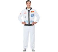 Funidelia | Disfraz de astronauta para hombre y mujer Hombre del Espacio, Profesiones - Disfraz para adultos y divertidos accesorios para Fiestas, Carnaval y Halloween - Talla XL - Blanco