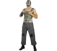 Funidelia | Disfraz de Bane - Batman para hombre Superhéroes, DC Comics - Disfraces para adultos, accesorios para Fiestas, Carnaval y Halloween - Talla M-L - Gris/Plateado