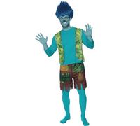 Funidelia | Disfraz de Branch - Trolls 3 para hombre Dibujos Animados, Trolls, Películas & Series - Disfraz para adultos y divertidos accesorios para Fiestas, Carnaval y Halloween - Talla M - L