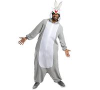 Funidelia | Disfraz de Bugs Bunny Looney Tunes para hombre y mujer Looney Tunes - Disfraz para adultos y divertidos accesorios para Fiestas, Carnaval y Halloween - Talla XXL - Gris/Plateado