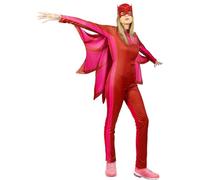 Funidelia | Disfraz de Buhita - Pj Masks para mujer Dibujos Animados - Disfraz para adultos y divertidos accesorios para Fiestas, Carnaval y Halloween - Talla M - Rojo