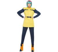 Funidelia | Disfraz de Bulma Dragon Ball para mujer Bola de Dragón, Manga, Saiyan - Disfraz para adultos y divertidos accesorios para Fiestas, Carnaval y Halloween - Talla S - Amarillo