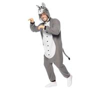 Funidelia Disfraz de burro onesie para adultos, Animales - Traje para adultos para fiestas, Carnaval y Halloween - Talla L-XL