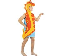 Funidelia | Disfraz de Caballito de Mar para Hombre y Mujer Animales - Disfraz para Adultos y Divertidos Accesorios para Fiestas, Carnaval y Halloween - Talla Única - Naranja