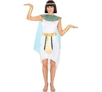 Funidelia | Disfraz de Cleopatra para mujer Egipto, Faraón, Reina del Nilo, Países - Disfraz para adultos y divertidos accesorios para Fiestas, Carnaval y Halloween - Talla S - M - Blanco