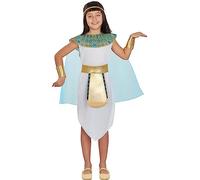 Funidelia | Disfraz de Cleopatra para niña Egipto, Faraón, Reina del Nilo, Países - Disfraz para niños y divertidos accesorios para Fiestas, Carnaval y Halloween - Talla 7-9 años - Blanco