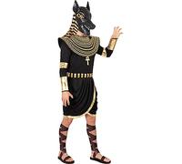 Funidelia | Disfraz de Dios Anubis para hombre Egipto, Faraón, Culturas, Países - Disfraz para adultos y divertidos accesorios para Fiestas, Carnaval y Halloween - Talla L - XL - Negro