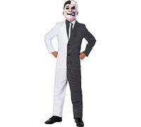 Funidelia | Disfraz de Dos Caras DC Comics para niño Superhéroes, Two-Face - Disfraz para niños y divertidos accesorios para Fiestas, Carnaval y Halloween - Talla 5-6 años - Blanco