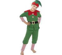 Funidelia | Disfraz de elfo navideño para niño Elfo navideño, Navidad, Duende navideño - Disfraz para niños y divertidos accesorios para Fiestas, Carnaval y Halloween - Talla 7-9 años - Verde