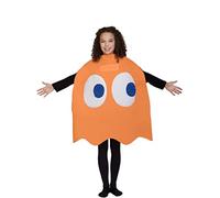 Funidelia | Disfraz de Fantasma Pac-Man Clyde para niño y niña Comecocos, Videojuegos - Disfraz para niños y divertidos accesorios para Fiestas, Carnaval y Halloween - Talla 4-10 años - Naranja